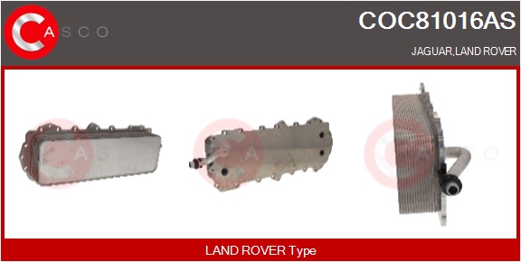 CASCO Radiatore olio, Olio motore JAGUAR,LAND ROVE