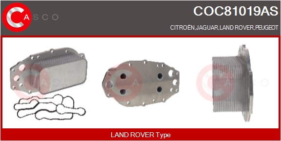CASCO Radiatore olio, Olio motore CITRO?N,JAGUAR,L