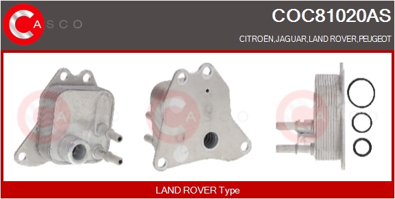 CASCO Radiatore olio, Olio motore CITRO?N,JAGUAR,L