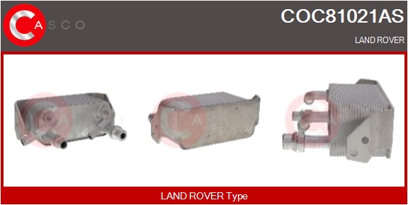 CASCO Radiatore olio, Olio motore LAND ROVER