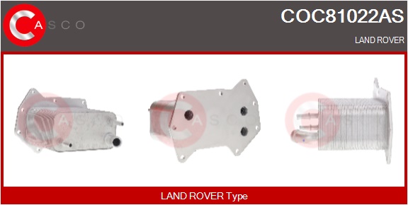 CASCO Radiatore olio, Olio motore LAND ROVER