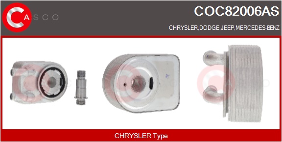 CASCO Radiatore olio, Olio motore CHRYSLER,DODGE,J