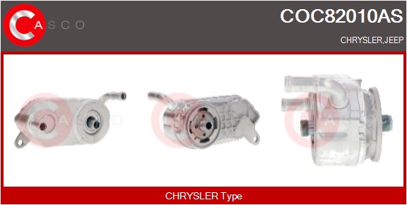 CASCO Radiatore olio, Olio motore CHRYSLER,JEEP