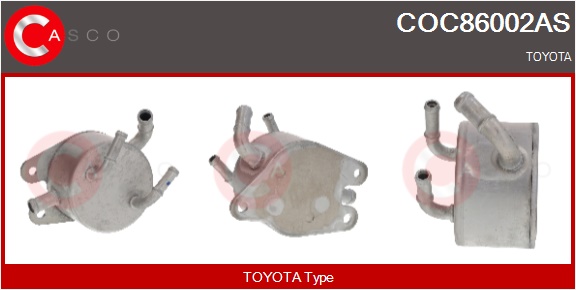 CASCO Radiatore olio, Olio motore TOYOTA