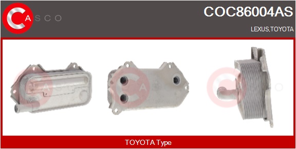 CASCO Radiatore olio, Olio motore LEXUS,TOYOTA