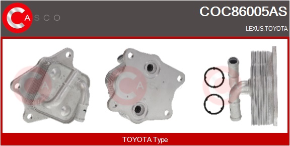 CASCO Radiatore olio, Olio motore LEXUS,TOYOTA