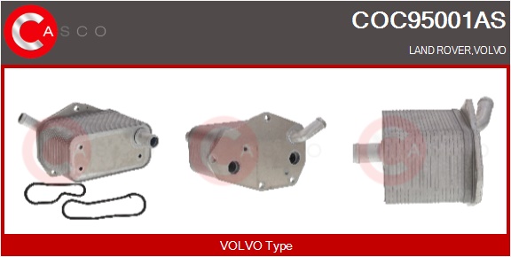 CASCO Radiatore olio, Olio motore LAND ROVER,VOLVO