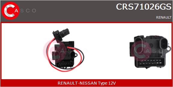 CASCO RESISTORE_VENTOLA ABITACOLO  RENAULT-NISSAN