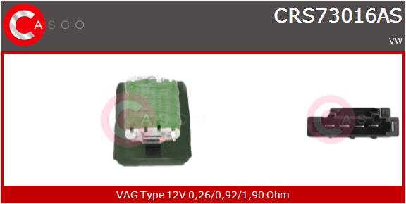 CASCO RESISTORE_VENTOLA ABITACOLO  VAG