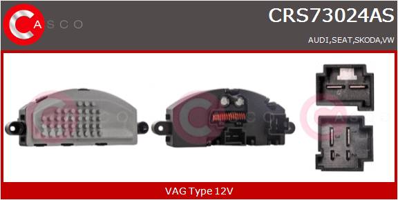 CASCO RESISTORE_VENTOLA ABITACOLO  VAG