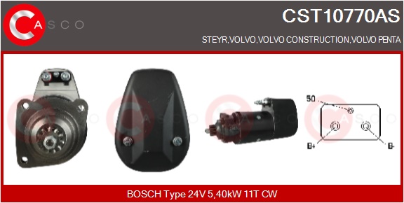 CASCO Mot.Avv.STEYR,VOLVO