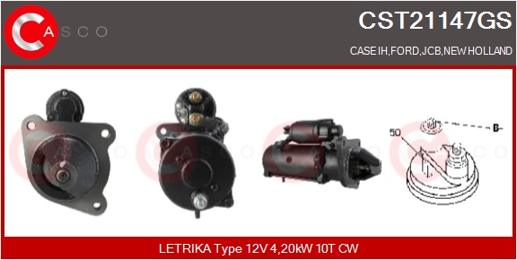 CASCO Mot.Avv.CASE,FORD,NEW HOLLAND,JCB