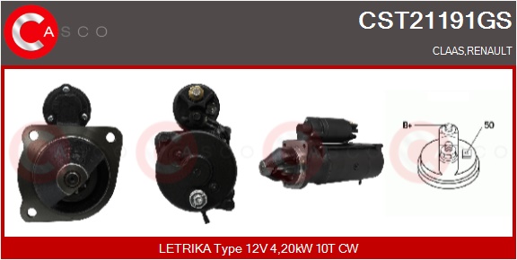 CASCO Mot.Avv.CLAAS,RENAULT AGRI