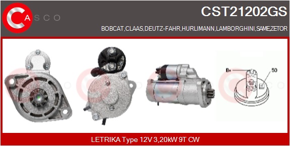 CASCO Mot.Avv.BOBCAT,DEUTZ,CLAAS