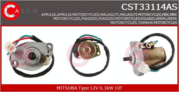 CASCO Mot.Avv.APRILIA,MALAGUTI,YAMAHA