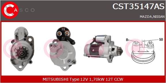 CASCO Mot.Avv.NISS.-12V1,7kW