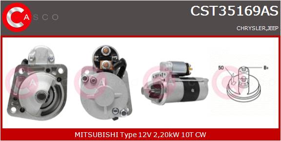 CASCO Mot.Avv.Jeep-12V 2,2 kW