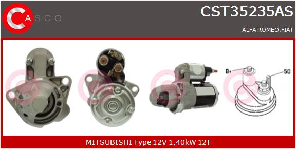 CASCO Mot.Avv.Fiat-12V 1,2KW