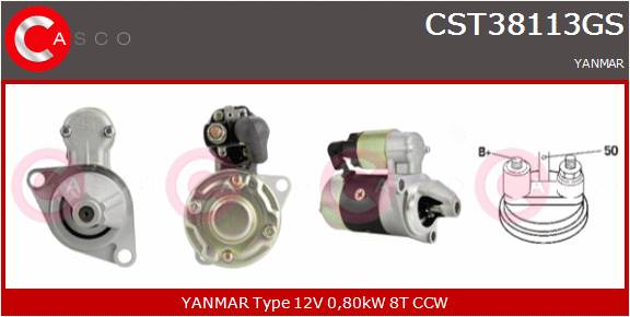 CASCO Mot.Avv.YANMAR