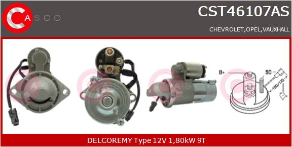 CASCO Mot.Avv.Chevrolet-12V 1,8kW
