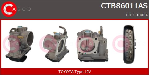 CASCO Corpo farfallato TOYOTA