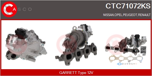 CASCO Turbocompressore, Sovralimentazione NISSAN,O