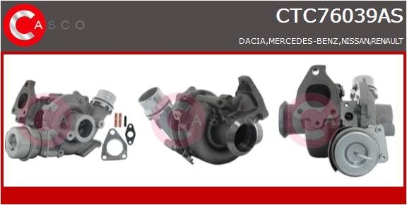 CASCO Turbocompressore MERC.A (W176) 180 C