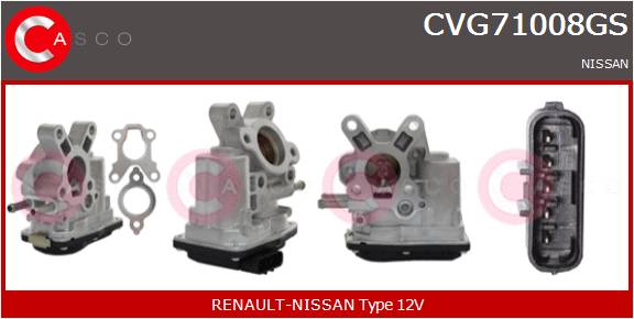 CASCO VALVOLA EGR   RENAULT, NISSAN