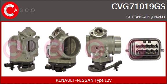 CASCO VALVOLA EGR   RENAULT, NISSAN