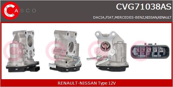 CASCO Valvola ricircolo gas scarico-EGR RENAULT, N