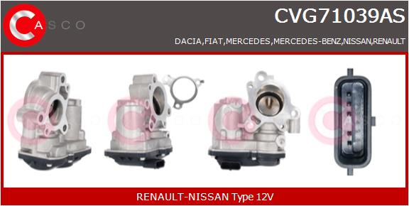 CASCO Valvola ricircolo gas scarico-EGR RENAULT, N