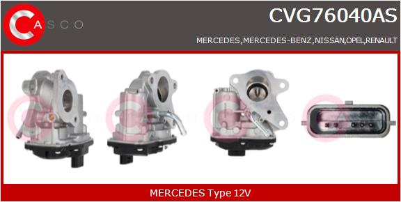 CASCO Valvola ricircolo gas scarico-EGR MERCEDES