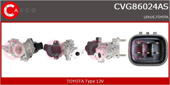 CASCO Valvola ricircolo gas scarico-EGR TOYOTA-LEX