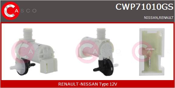 CASCO POMPA LAVAVETRO NISSAN