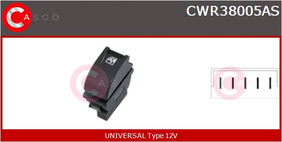 CASCO INTERRUTTORE ALZAVETRO  UNIVERSAL