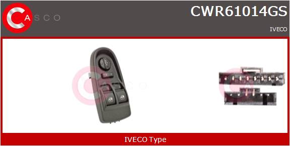 CASCO INTERRUTTORE ALZAVETRO  IVECO