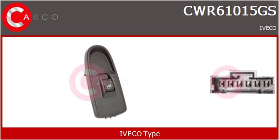 CASCO INTERRUTTORE ALZAVETRO  IVECO
