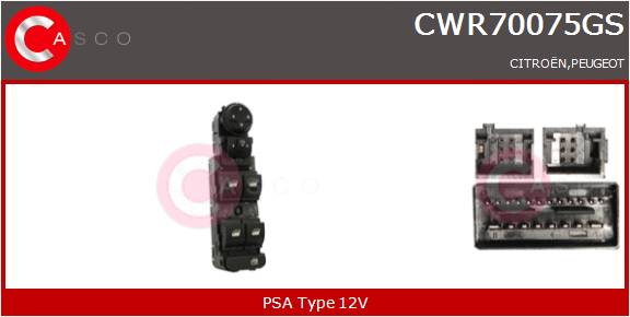CASCO INTERRUTTORE ALZAVETRO  PSA