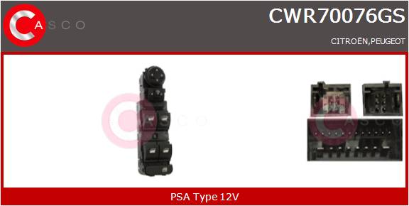 CASCO INTERRUTTORE ALZAVETRO  PSA