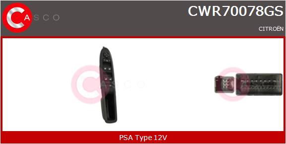 CASCO INTERRUTTORE ALZAVETRO  PSA