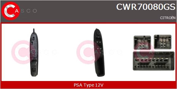 CASCO INTERRUTTORE ALZAVETRO  PSA