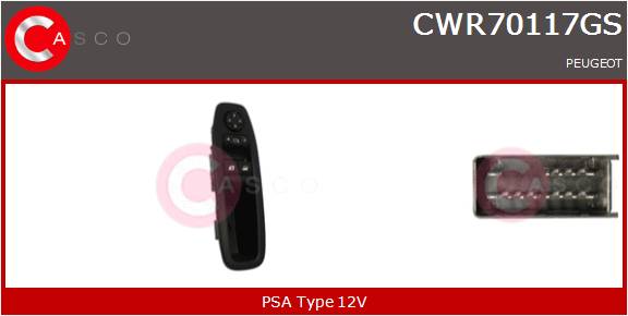 CASCO INTERRUTTORE ALZAVETRO  PSA