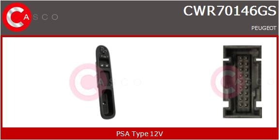 CASCO INTERRUTTORE ALZAVETRO  PSA