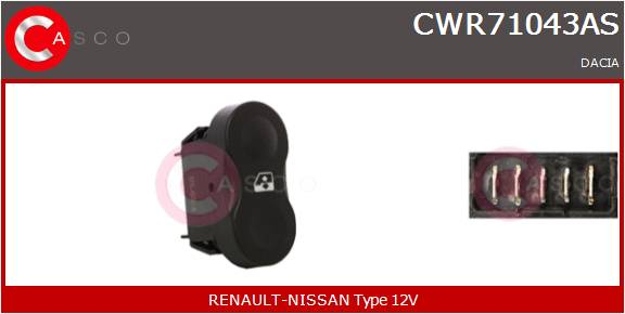 CASCO INTERRUTTORE ALZAVETRO  RENAULT_GROUP
