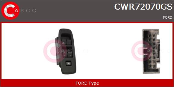 CASCO INTERRUTTORE ALZAVETRO  FORD