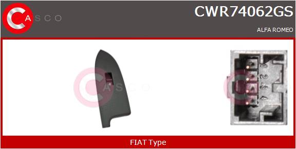 CASCO INTERRUTTORE ALZAVETRO  FCA