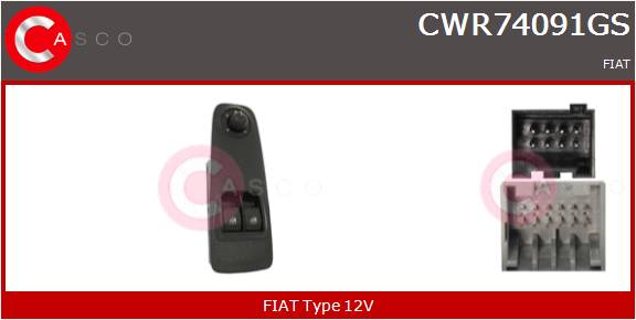 CASCO INTERRUTTORE ALZAVETRO  FCA