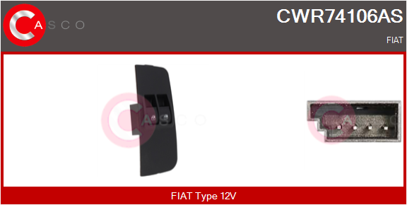 CASCO Interruttore, Alzacristallo FIAT
