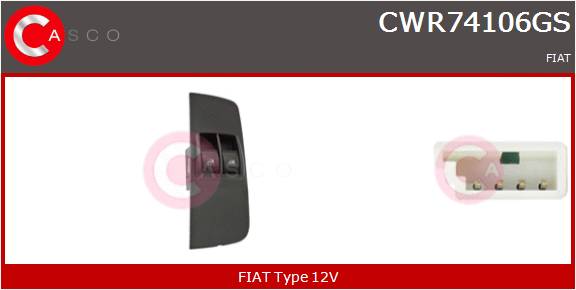 CASCO INTERRUTTORE ALZAVETRO  FCA