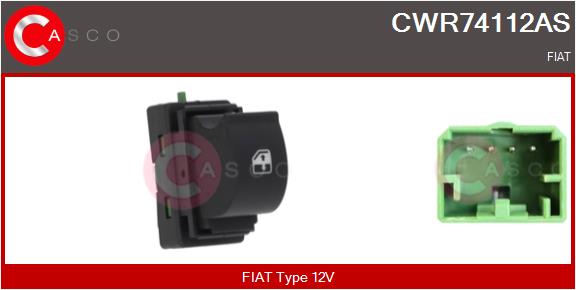 CASCO Interruttore, Alzacristallo FIAT